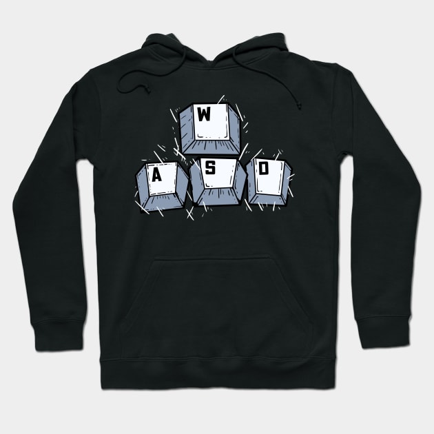 WASD - For Gamers Hoodie by RocketUpload